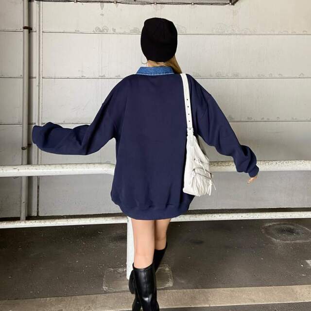 デニムロゴZIPチュニック