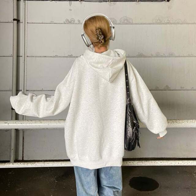 ビッグロゴ刺繍フードチュニック