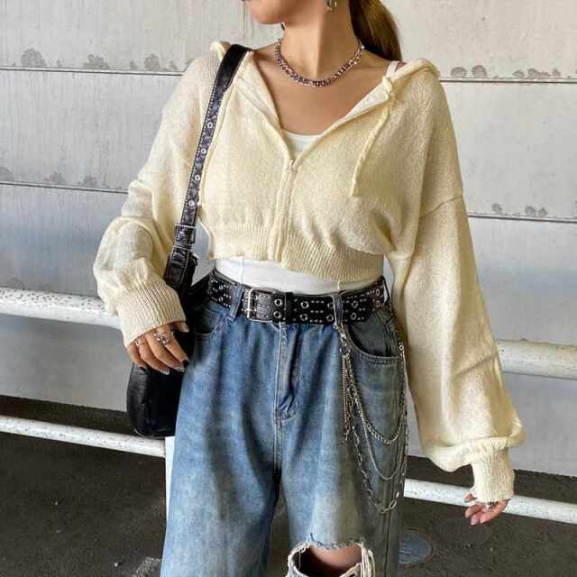 ショートZIPパーカー