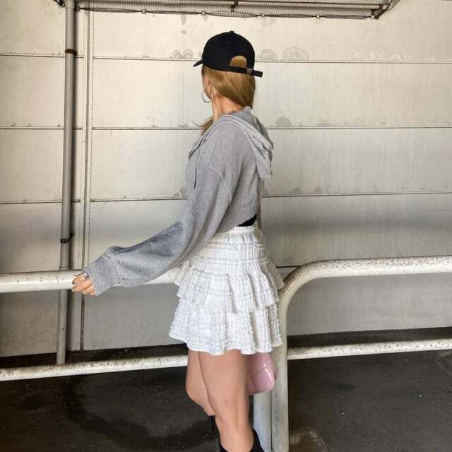ショートZIPパーカー