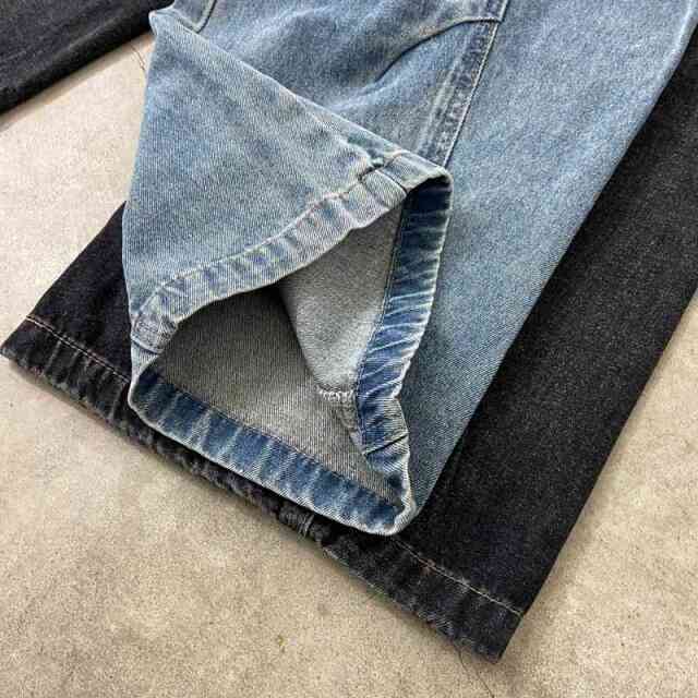 タックデニムカーゴパンツ