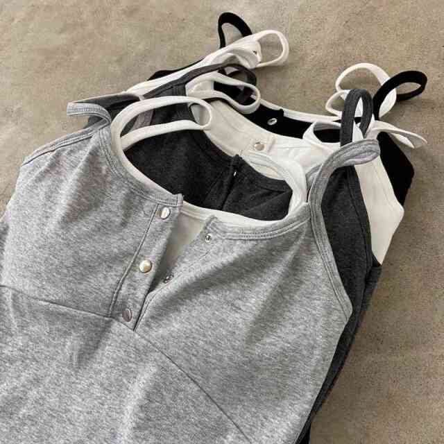 シルバーボタンアンサンブル風キャミソール