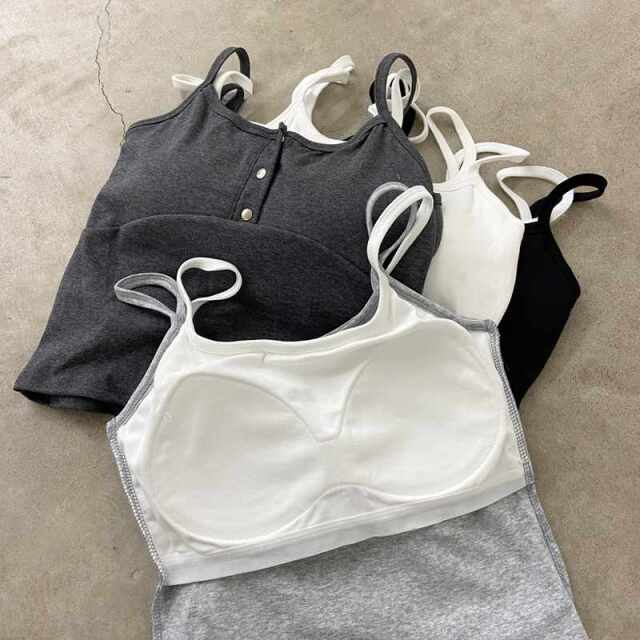 シルバーボタンアンサンブル風キャミソール