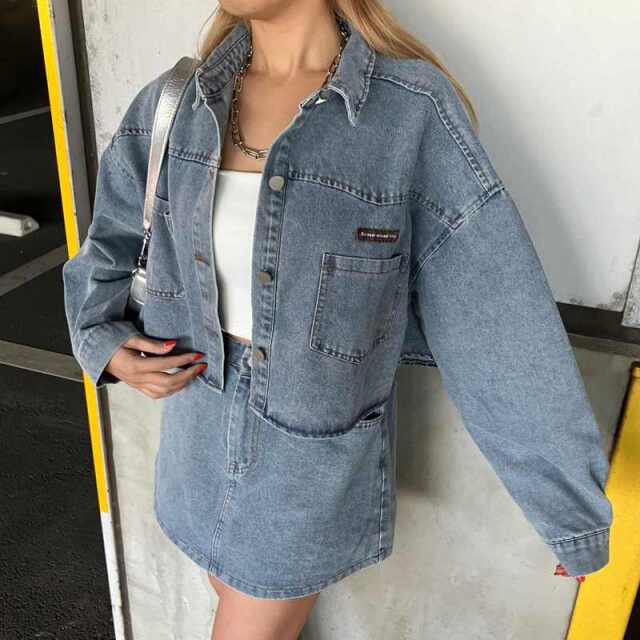 ショートジャケット・スカートセットアップ