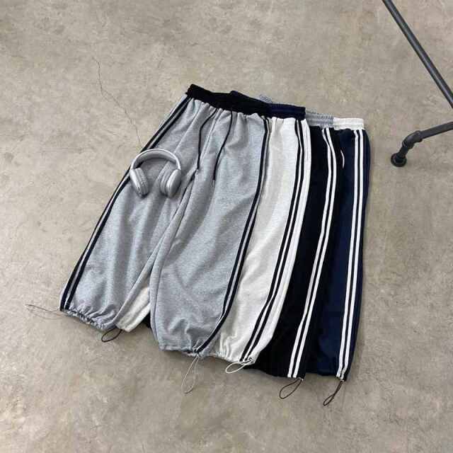 配色ラインカットパンツ