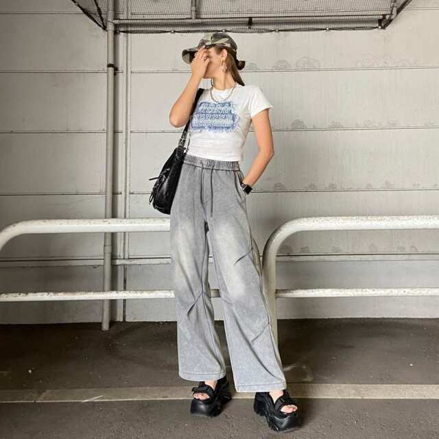 デニムロゴショートTシャツ
