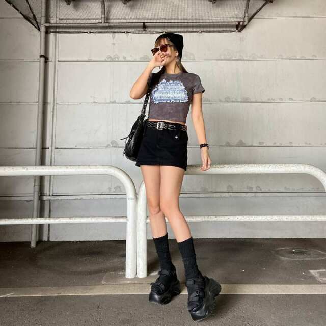 デニムロゴショートTシャツ