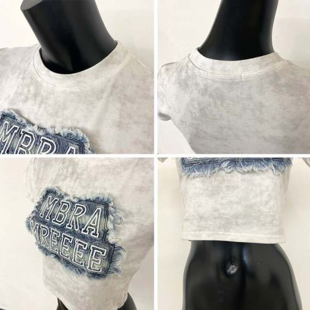デニムロゴショートTシャツ
