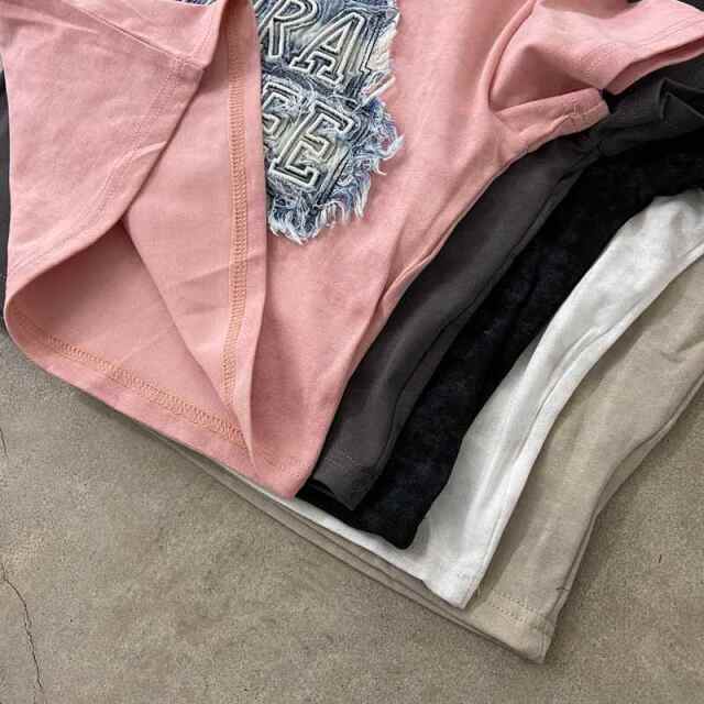 デニムロゴショートTシャツ
