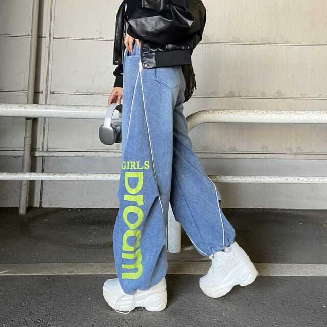 ブリーチラインロゴカットパンツ