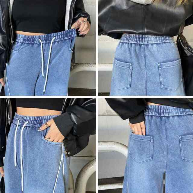 ブリーチラインロゴカットパンツ