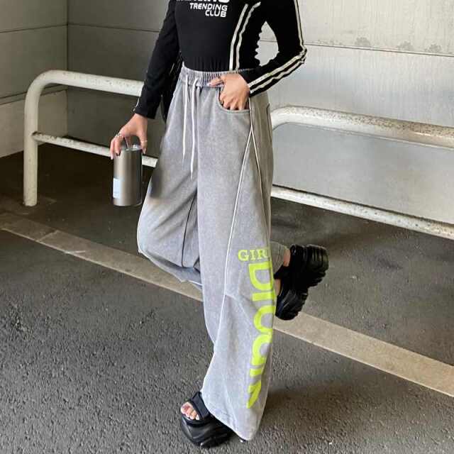 ブリーチラインロゴカットパンツ
