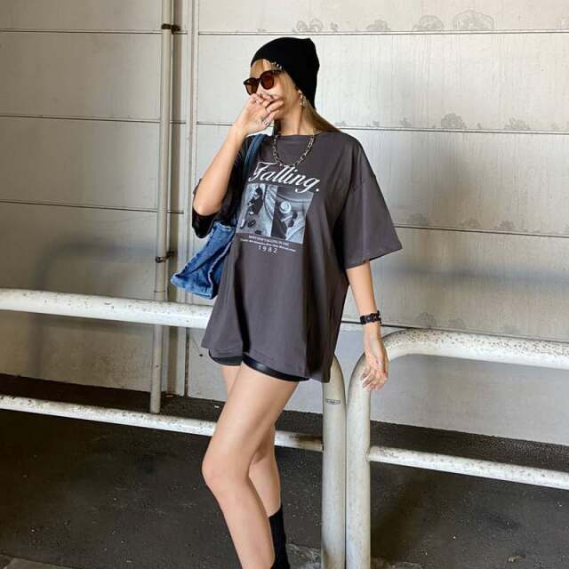 ロゴ転写ビッグTシャツ