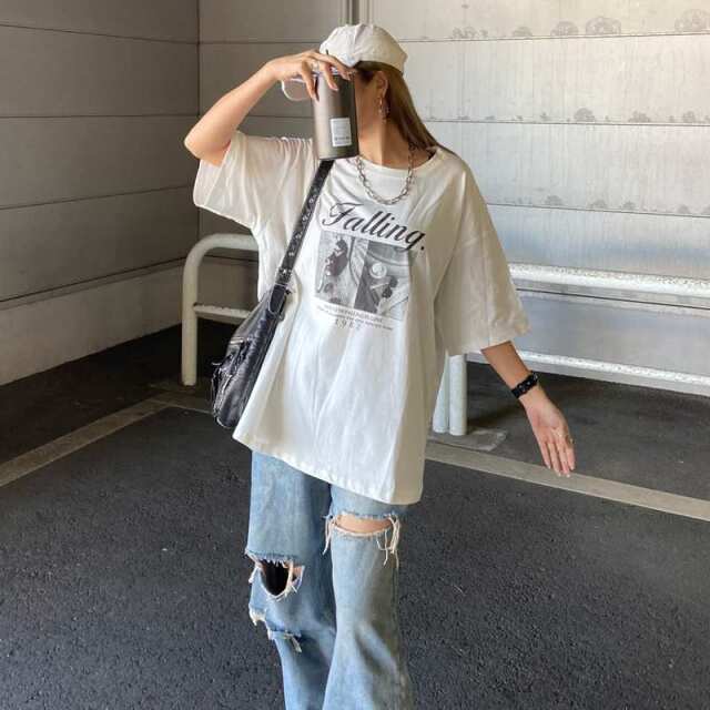 ロゴ転写ビッグTシャツ