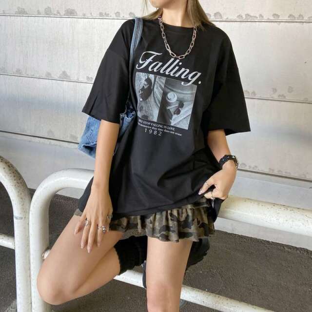 ロゴ転写ビッグTシャツ