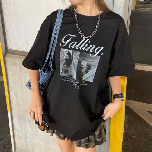ロゴ転写ビッグTシャツ