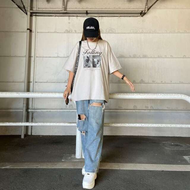 ロゴ転写ビッグTシャツ