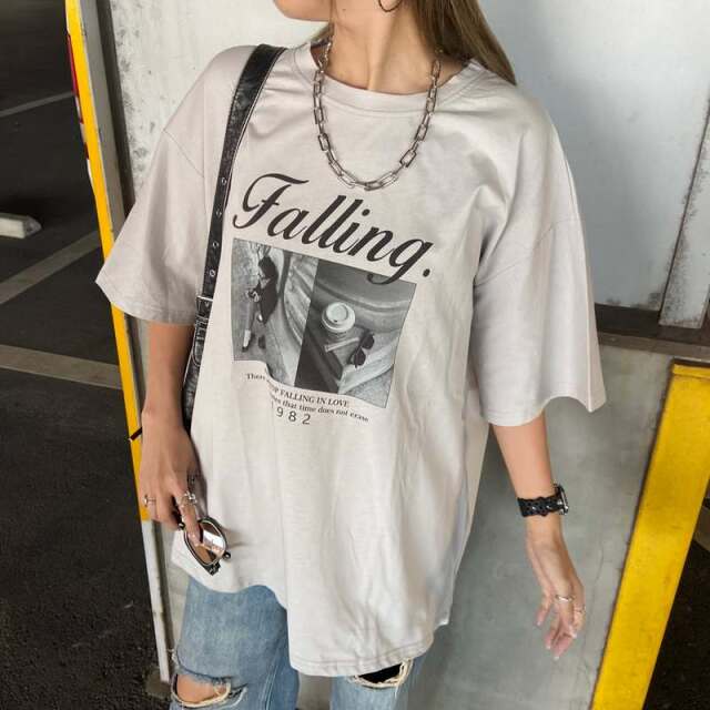 ロゴ転写ビッグTシャツ
