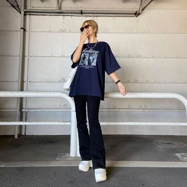 ロゴ転写ビッグTシャツ