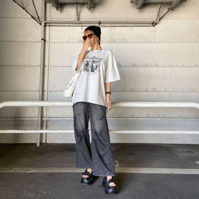 ロゴ転写ビッグTシャツ