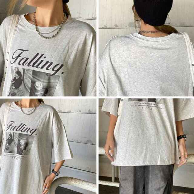 ロゴ転写ビッグTシャツ