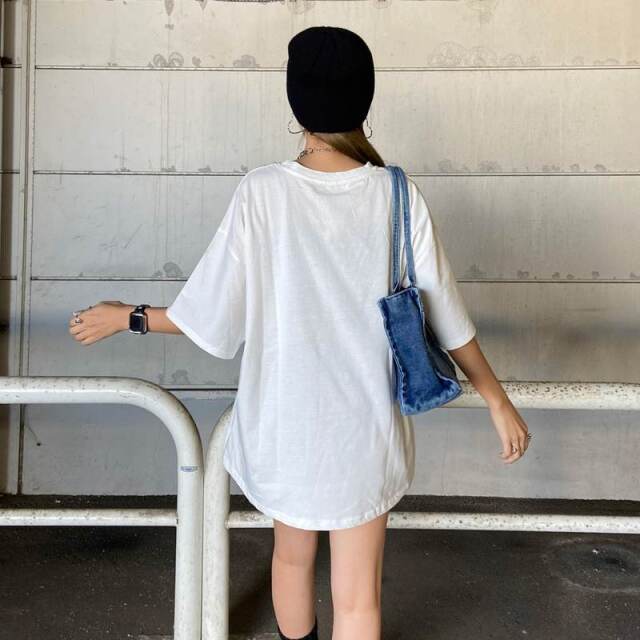 カラーロゴ転写ビッグTシャツ