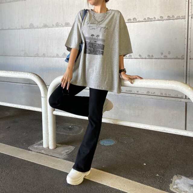 カラーロゴ転写ビッグTシャツ
