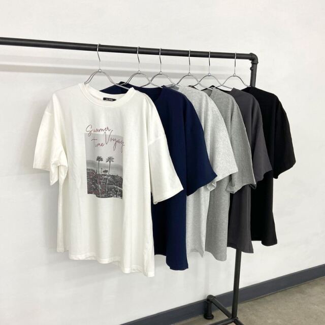 カラーロゴ転写ビッグTシャツ
