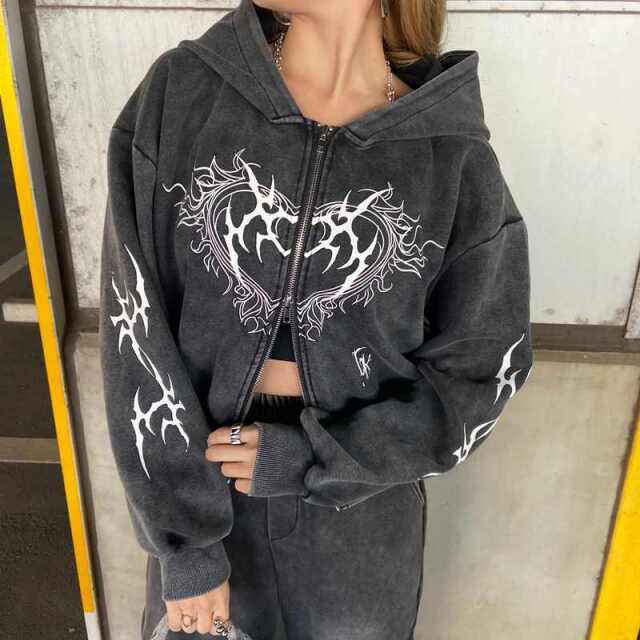 ブリーチハートモチーフZIPパーカー