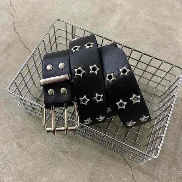 スターベルト付きデニムカーゴミニスカート