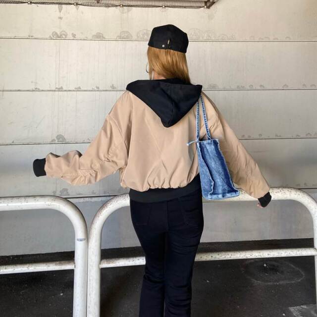 リバーシブルフードMA-1