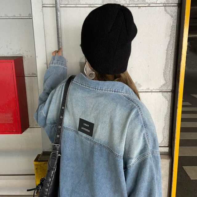 バックタグデニムシャツ
