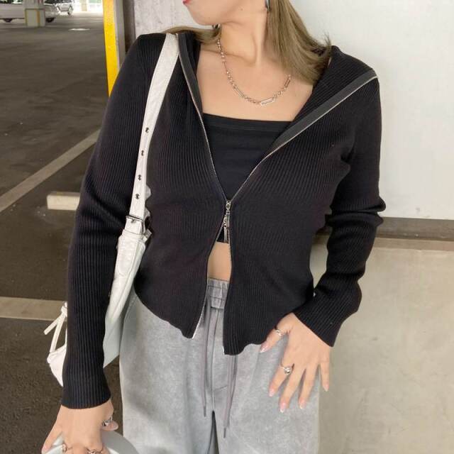 リブフードWZIPトップス