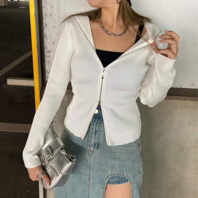 リブフードWZIPトップス