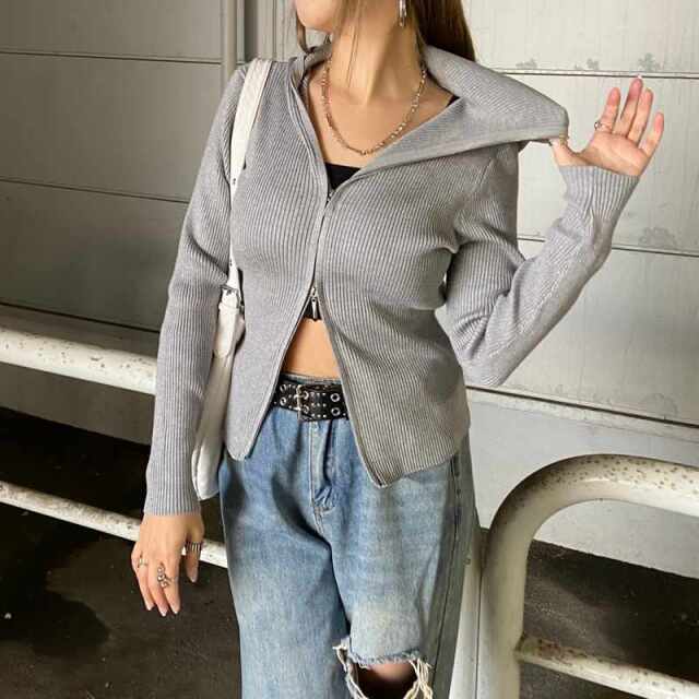 リブフードWZIPトップス