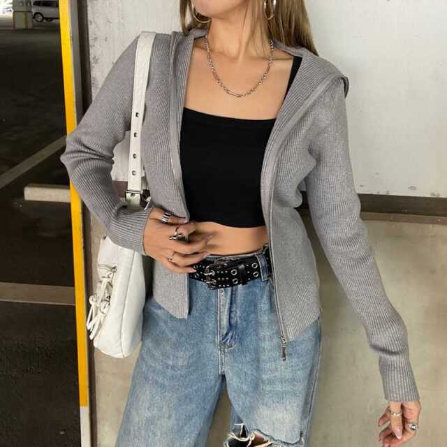 リブフードWZIPトップス