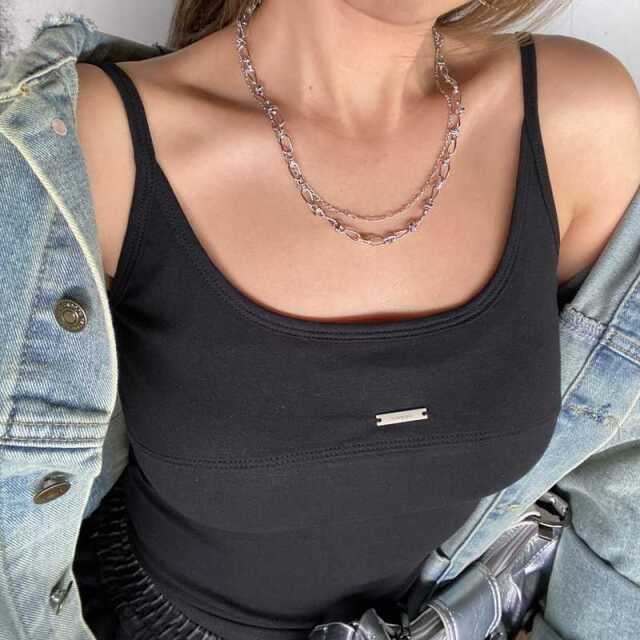 プレート切替タンクトップ
