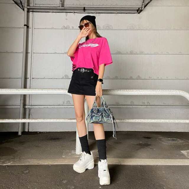 ダメージショートTシャツ