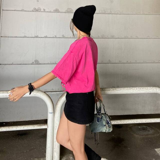 ダメージショートTシャツ