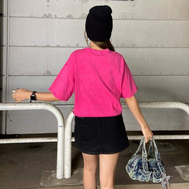 ダメージショートTシャツ