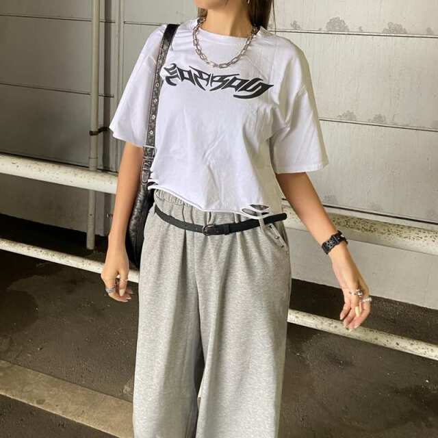 ダメージショートTシャツ