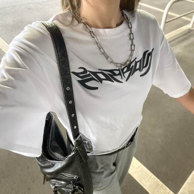 ダメージショートTシャツ