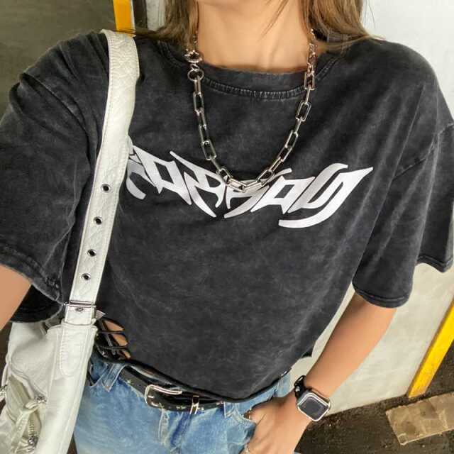 ダメージショートTシャツ