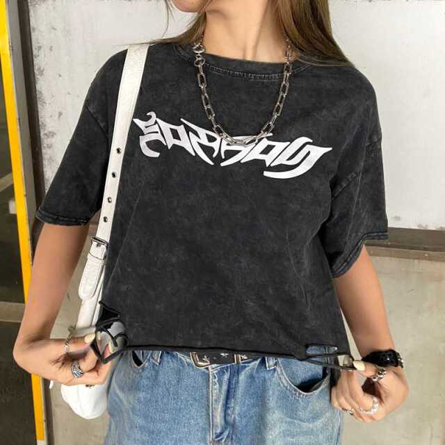ダメージショートTシャツ