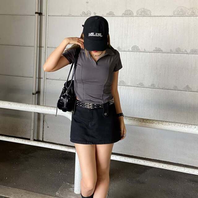 切替ポロシャツ