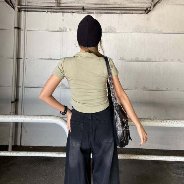 切替ポロシャツ