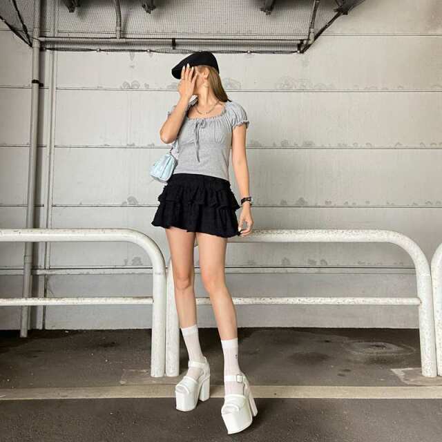 フロントリボン2WAYトップス