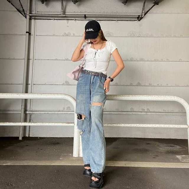 フロントリボン2WAYトップス
