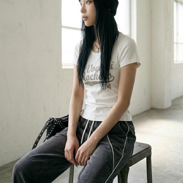 アメカジサイドドロストTシャツ
