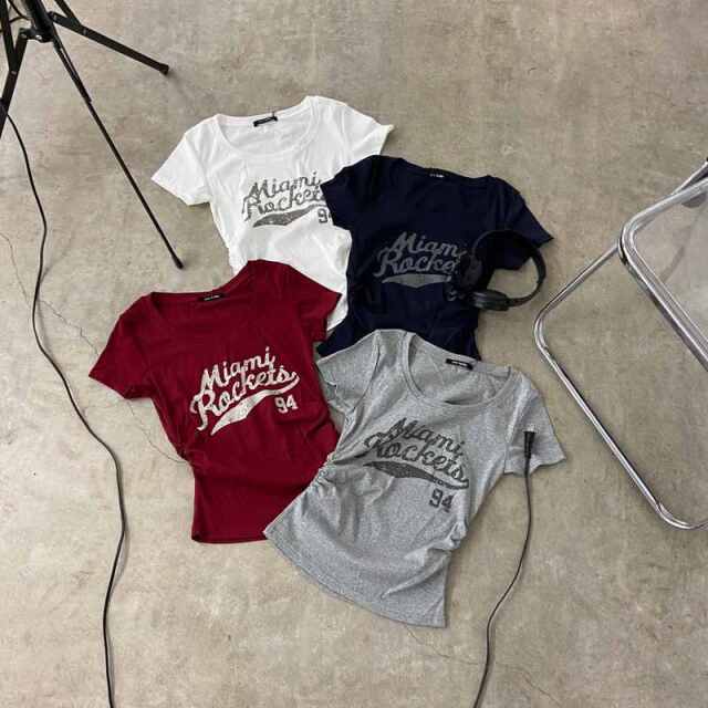 アメカジサイドドロストTシャツ